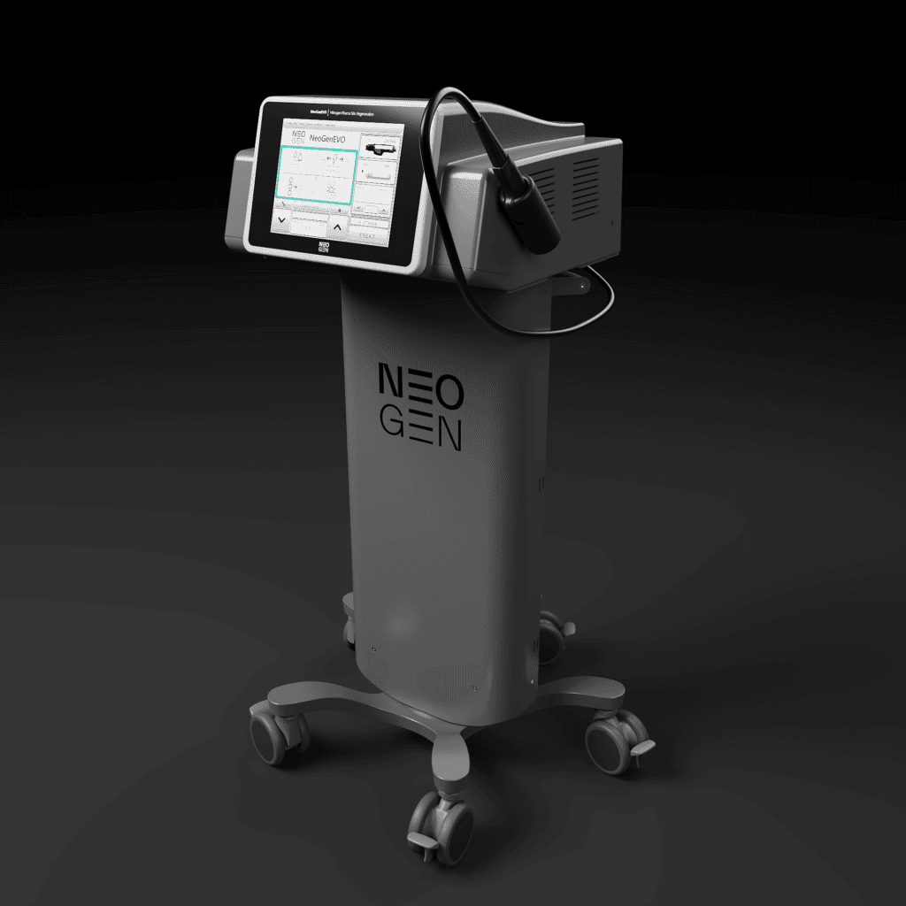 NeoGen Plasma nitrogen plasma skin rejuvenation device at Nicola Poskitt Medical Aesthetics in Hatfield, Doncaster.